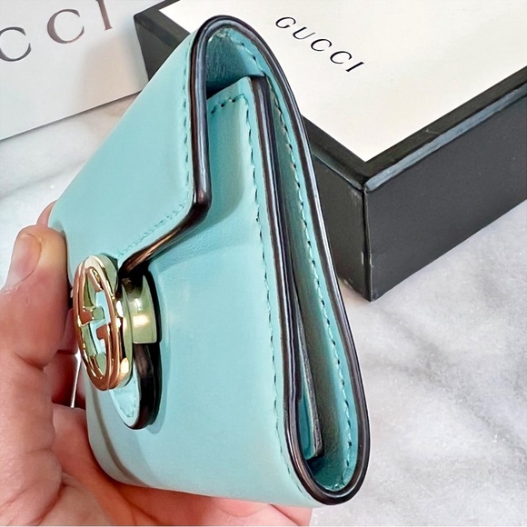 Gucci Interlocking GG Mint Leather Keyholder - Picture 6 of 10